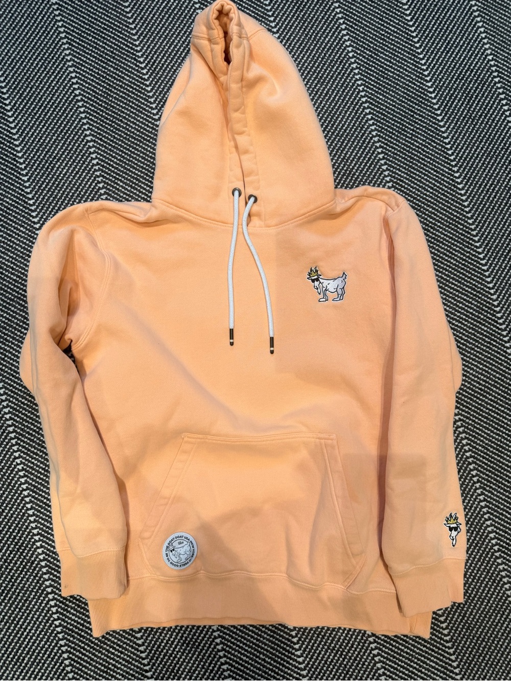 GOAT USA Peach Pullover Hoodie with Drawstring